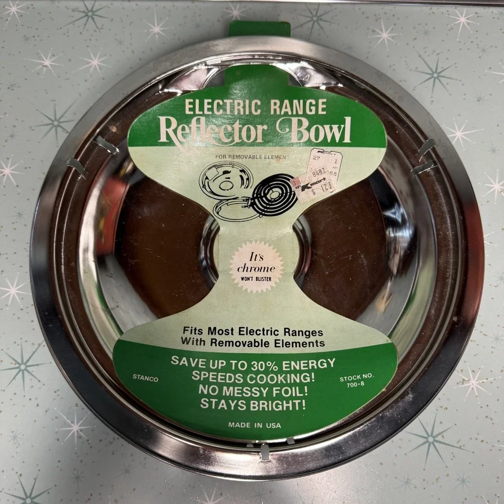 Stanco Electric Range Stove chrome Reflector drip Bowl 9.5